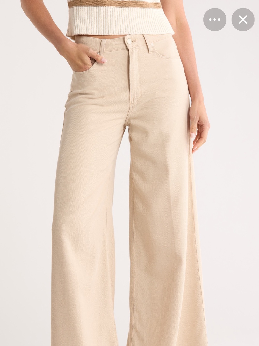 PAIGE 🔥 Lennie Super Soft  ANKLE   wide Leg Jeans